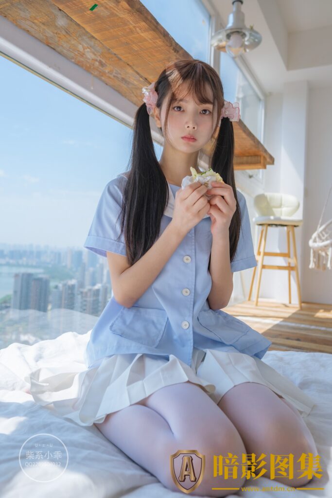 图片[1]-稚乖画册 晴空-01 赤西夜夜 白丝双马尾JK制服 [79P-600.9MB]-暗影图集